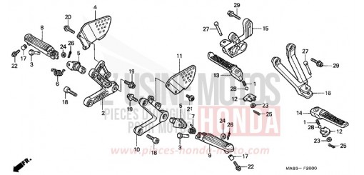 MARCHE CBR900RRX de 1999